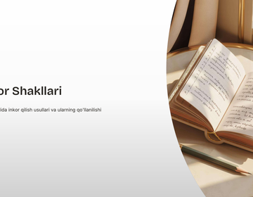 Inkor Shakllari O'zbek tilida inkor qilish usullari va ularning qo'llanilishi preview