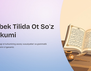 Oʻzbek Tilida Ot Soʻz preview