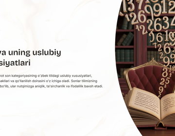 Son va uning uslubiy xususiyatlari